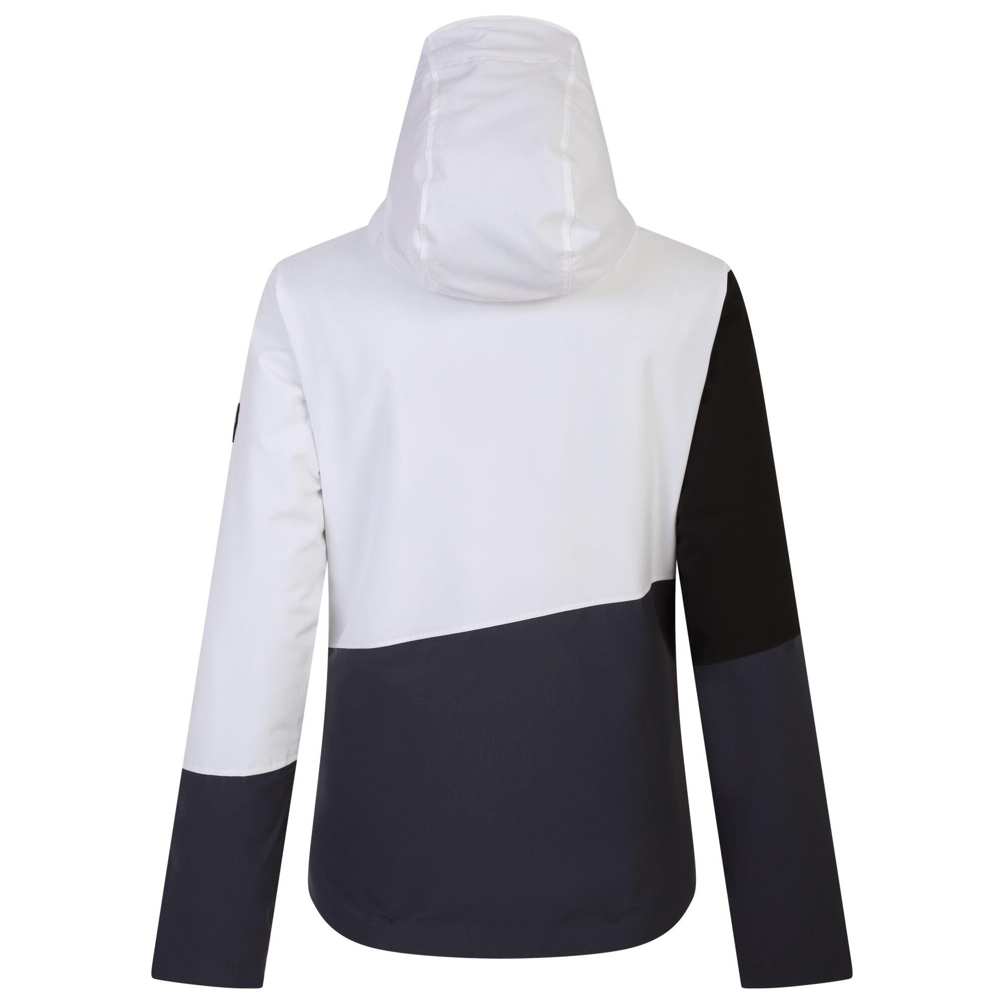 Womens/Ladies Ice Colour Block Ski Jacket (White/Ebony Grey) 2/5