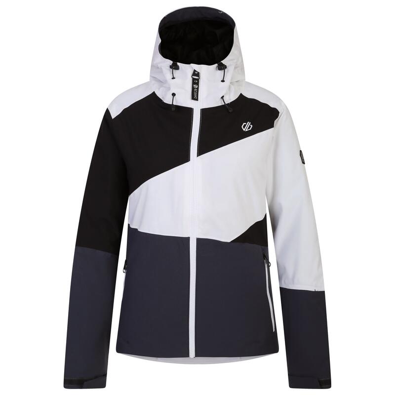 Blouson de ski ICE Femme (Blanc / Gris foncé)