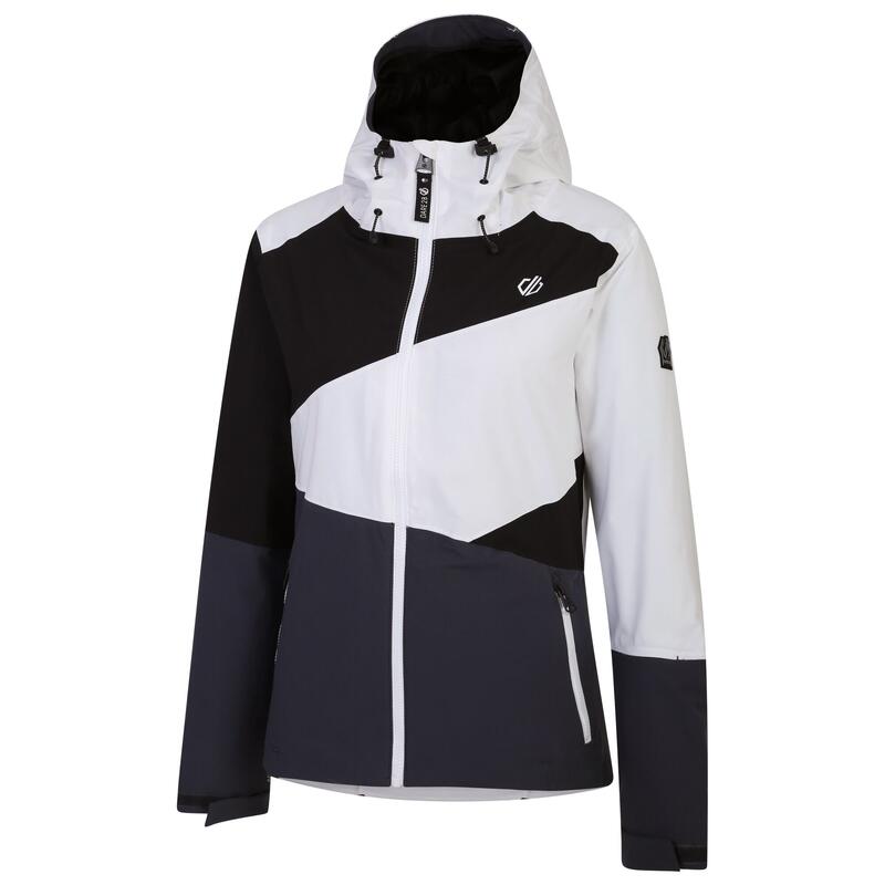 Blouson de ski ICE Femme (Blanc / Gris foncé)