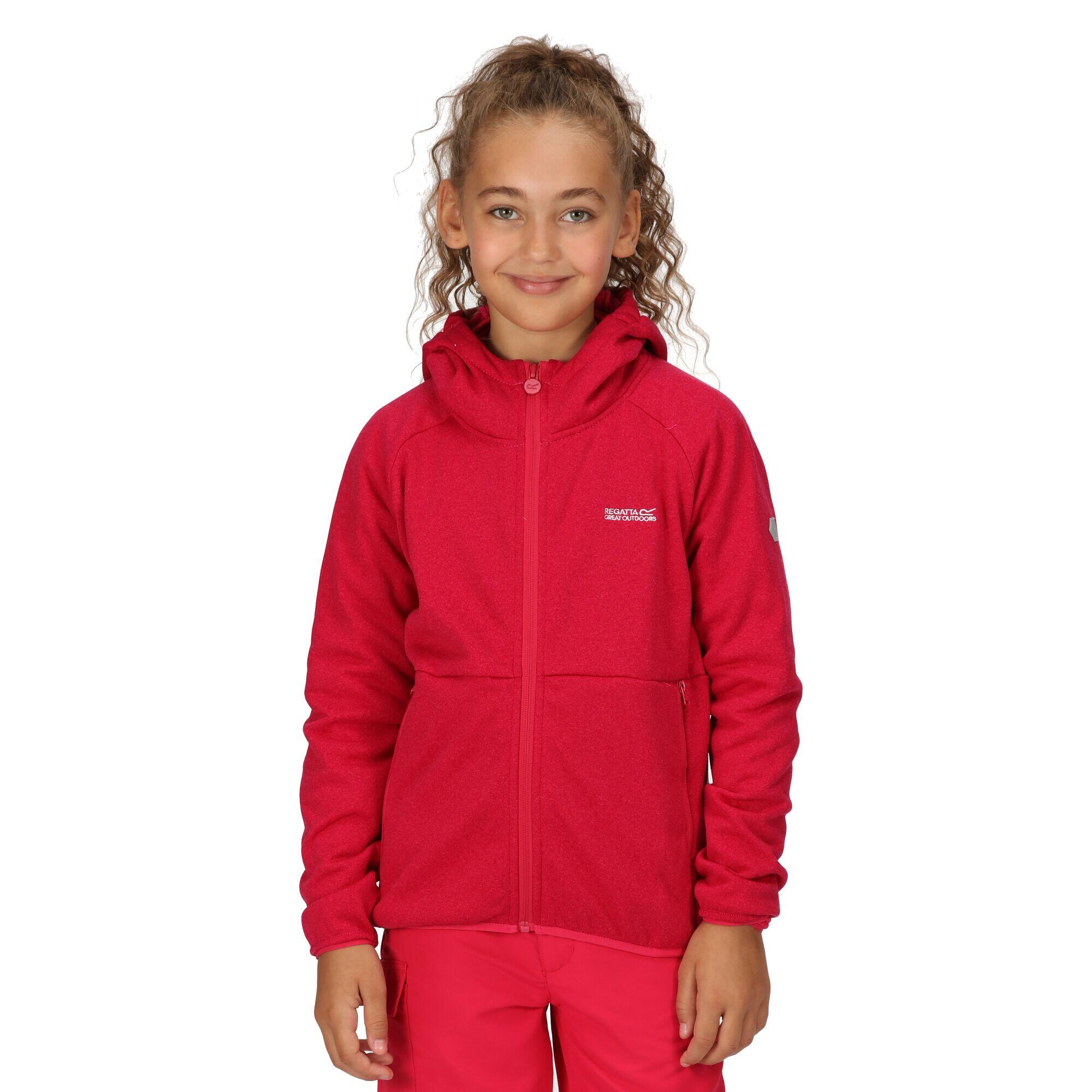 Childrens/Kids Maxwell II Lightweight Fleece Jacket (Pink Potion) 3/5