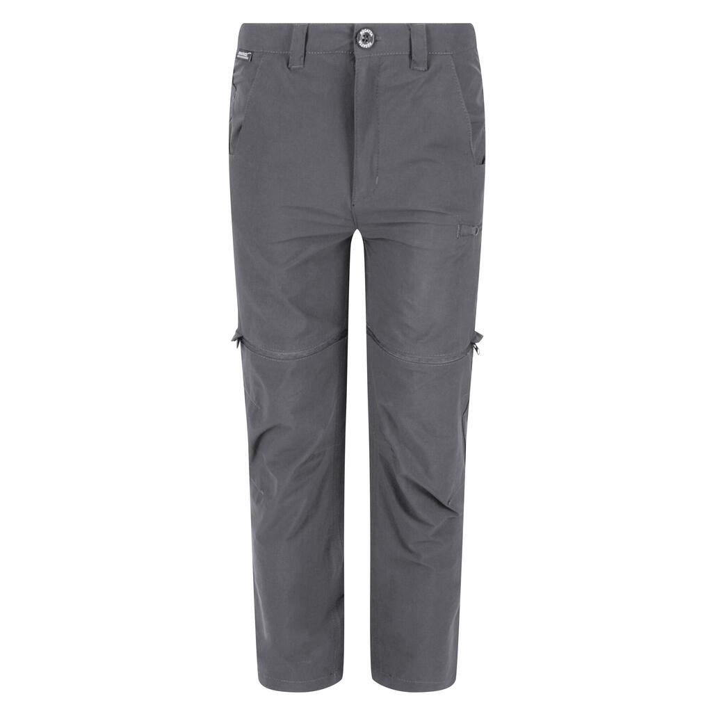 Childrens/Kids Highton Stretch ZipOff Walking Trousers (Seal Grey)