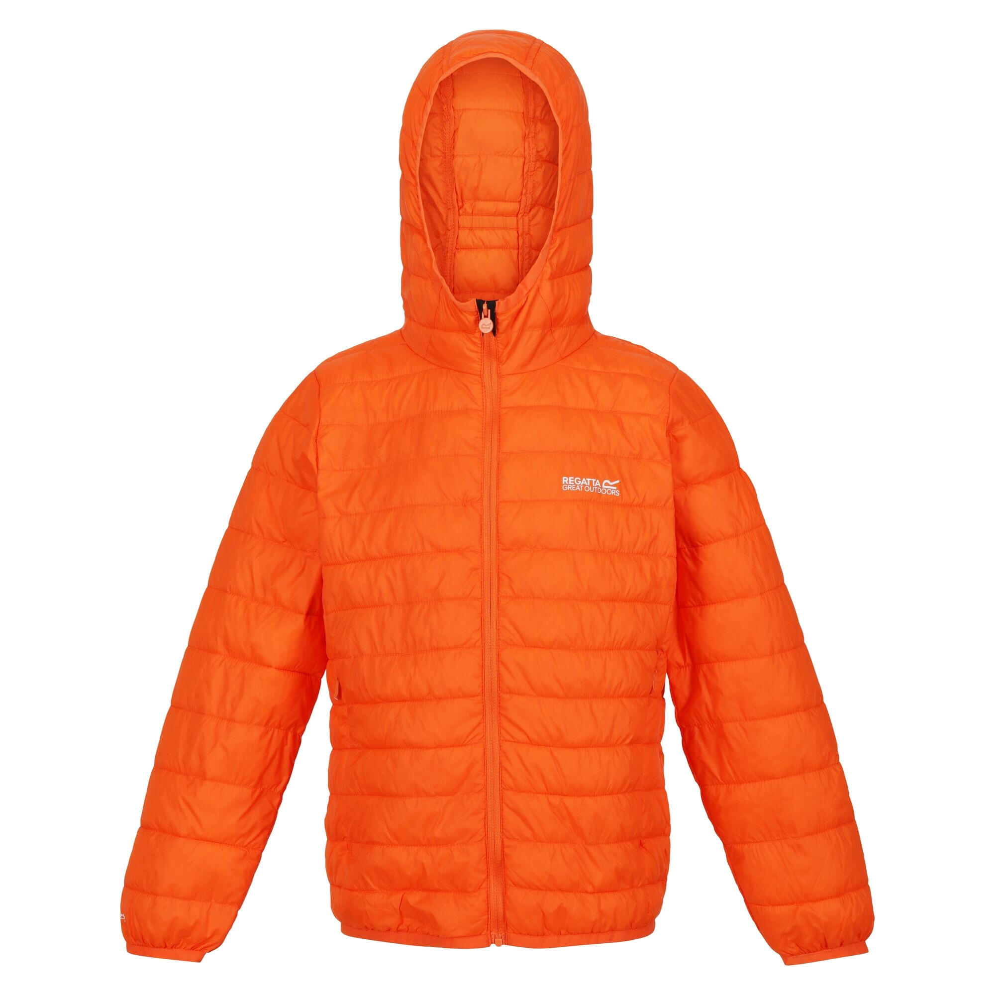 REGATTA Childrens/Kids Hillpack Hooded Jacket (Blaze Orange)