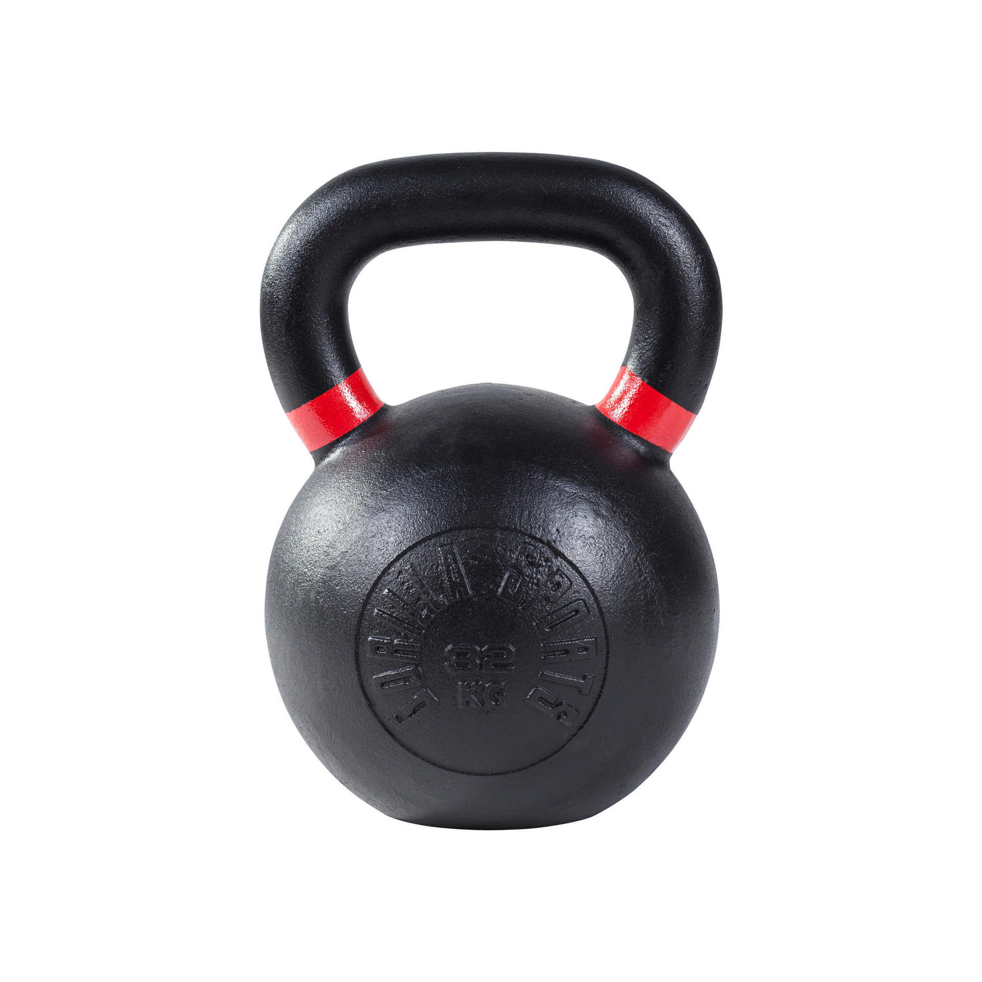 Gorilla Sports - Kettlebell Fonte Noir Et Couleur | Musculation | Poids Au Choix De 4kg À 32kg - Kettlebell - Rouge - Decathlon