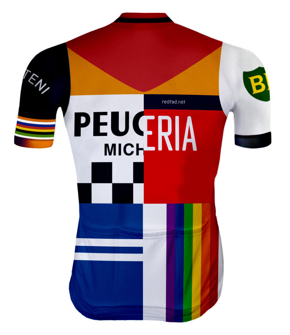 MAILLOT CYCLISME VINTAGE EDDY LE CANNIBALE - REDTED 2/6
