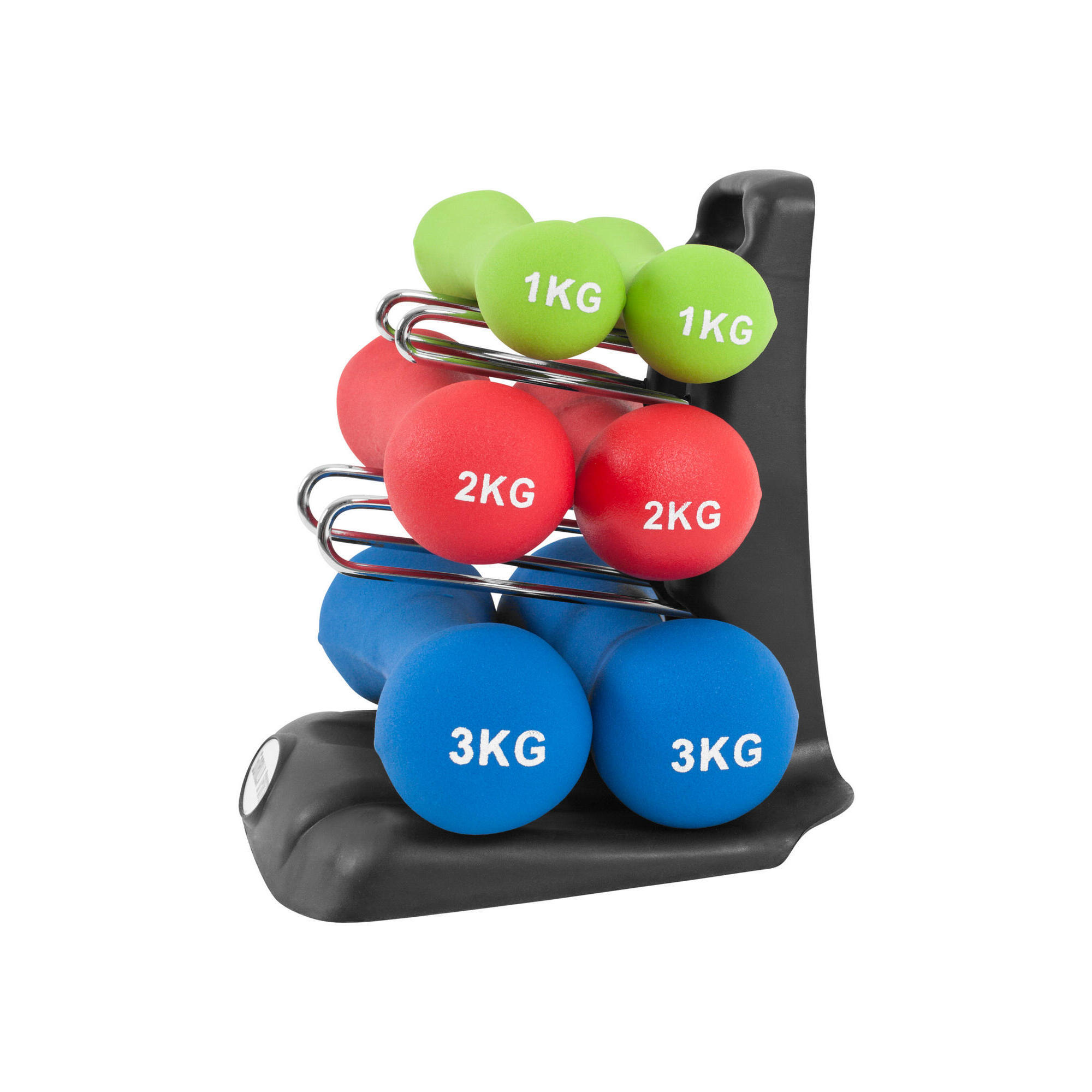 GORILLA SPORTS NEOPRENE DUMBBELL KIT 12 KG | BODYBUILDING AND FITNESS