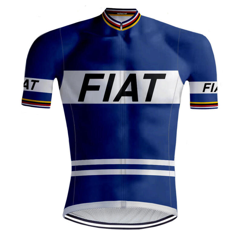 Camicia da ciclismo retrò FIAT - REDTED