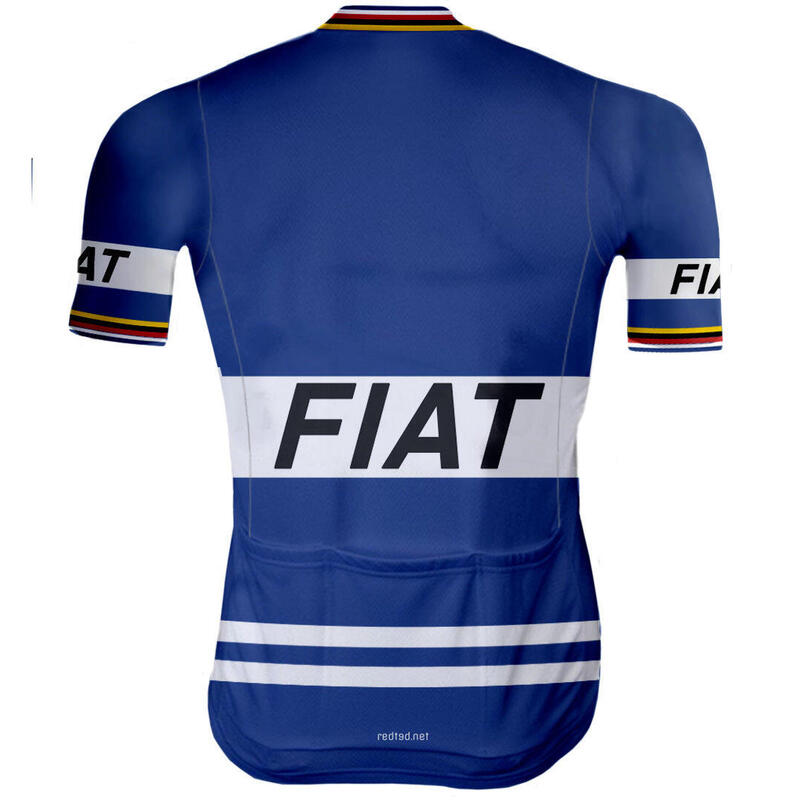 MAILLOT CYCLISME VINTAGE FIAT - REDTED