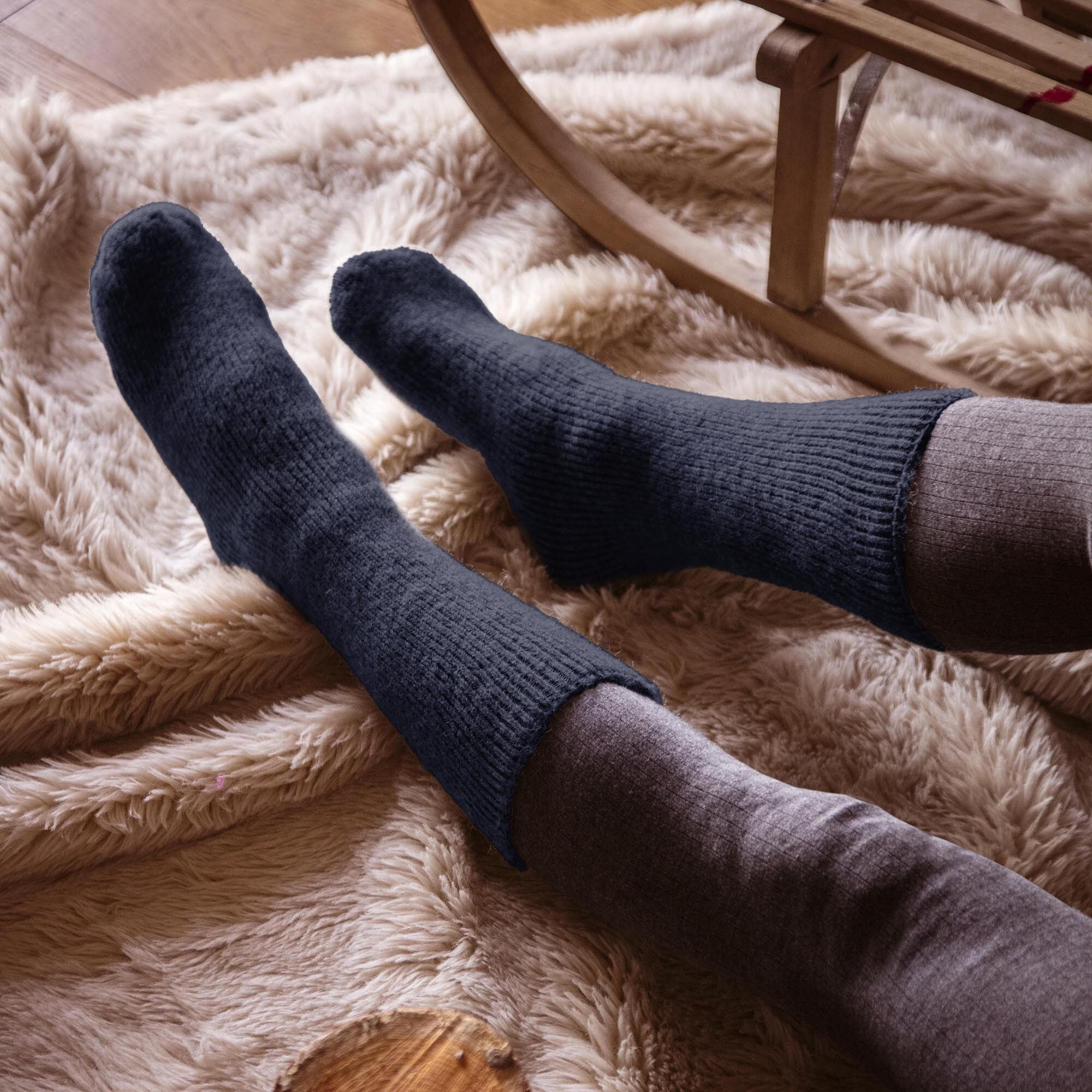 Mens Winter Warm 2.7 TOG Wool Rich Thermal Socks 4/6