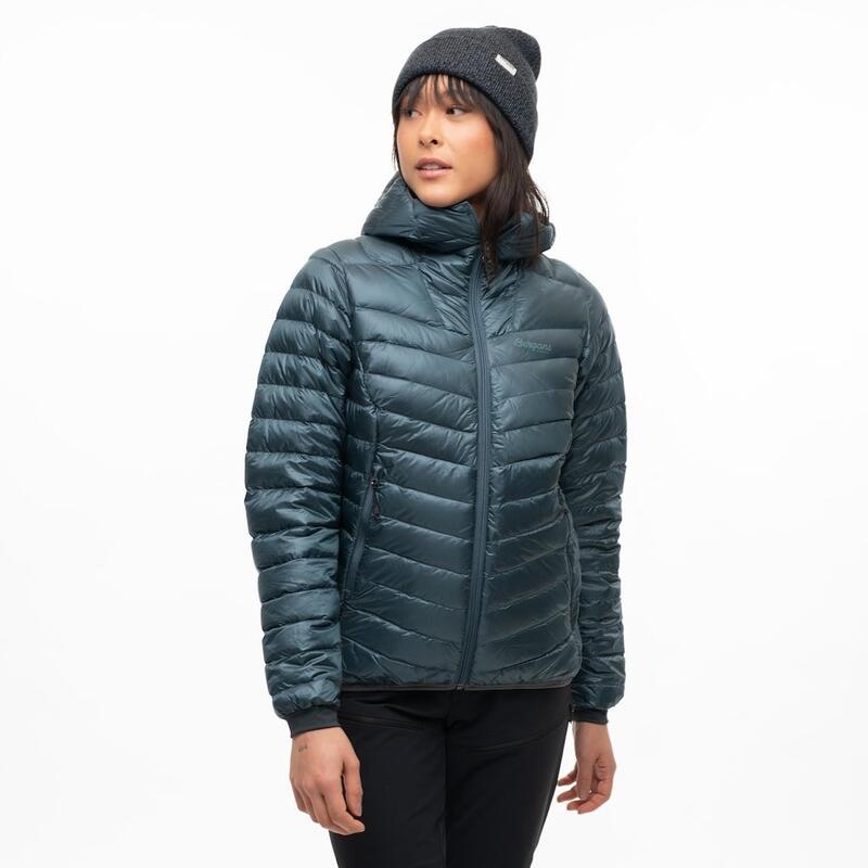 Bergans of Norway Senja Down Light W Jkt w/Hood - Bleu Orion/Bleu Fumé