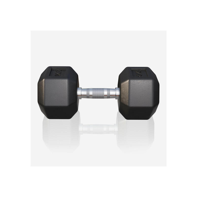 Dumbbell - 1 x 20 kg - Gietijzer - Hexagon - Halter