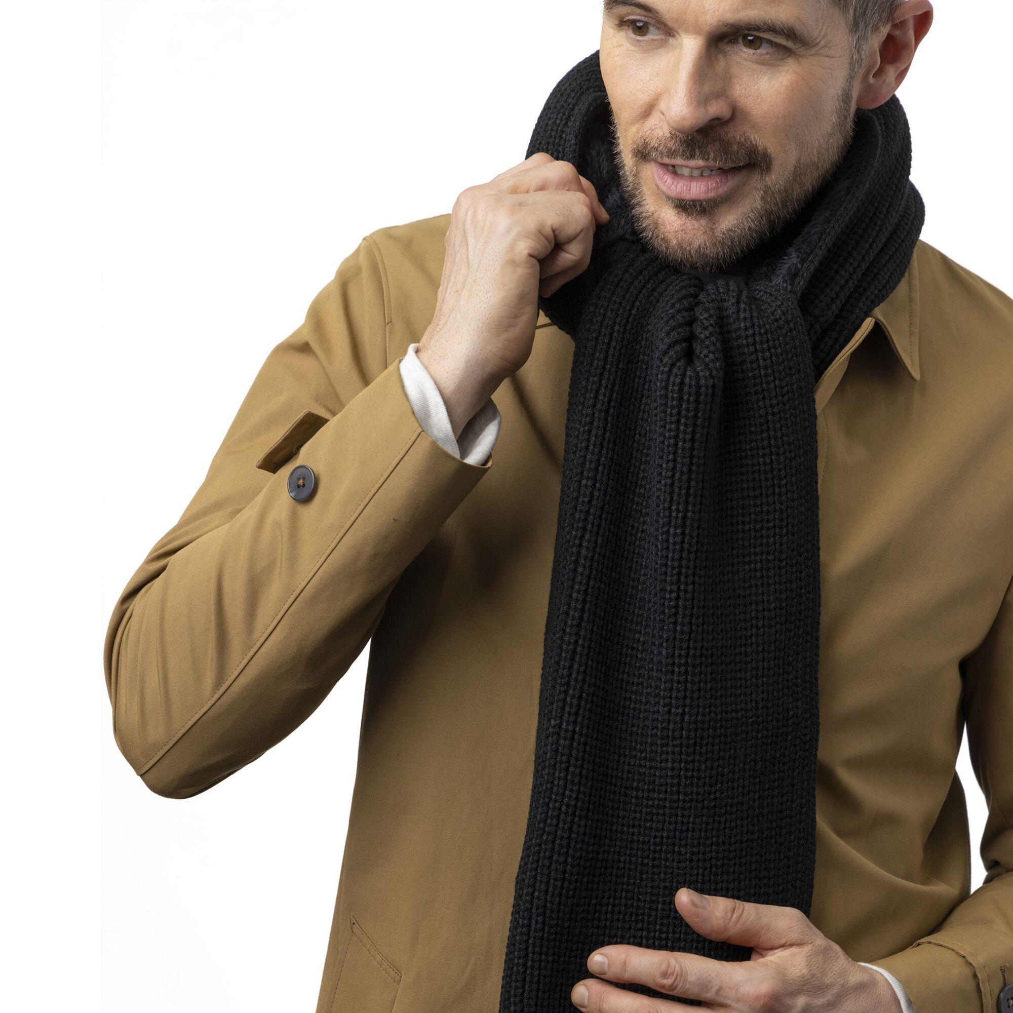 Mens Windproof Fleece Thermal Winter Scarf for Cold Weather 4/7