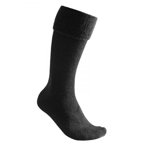 Woolpower Calcetines Merino hasta la rodilla 600 - Negro