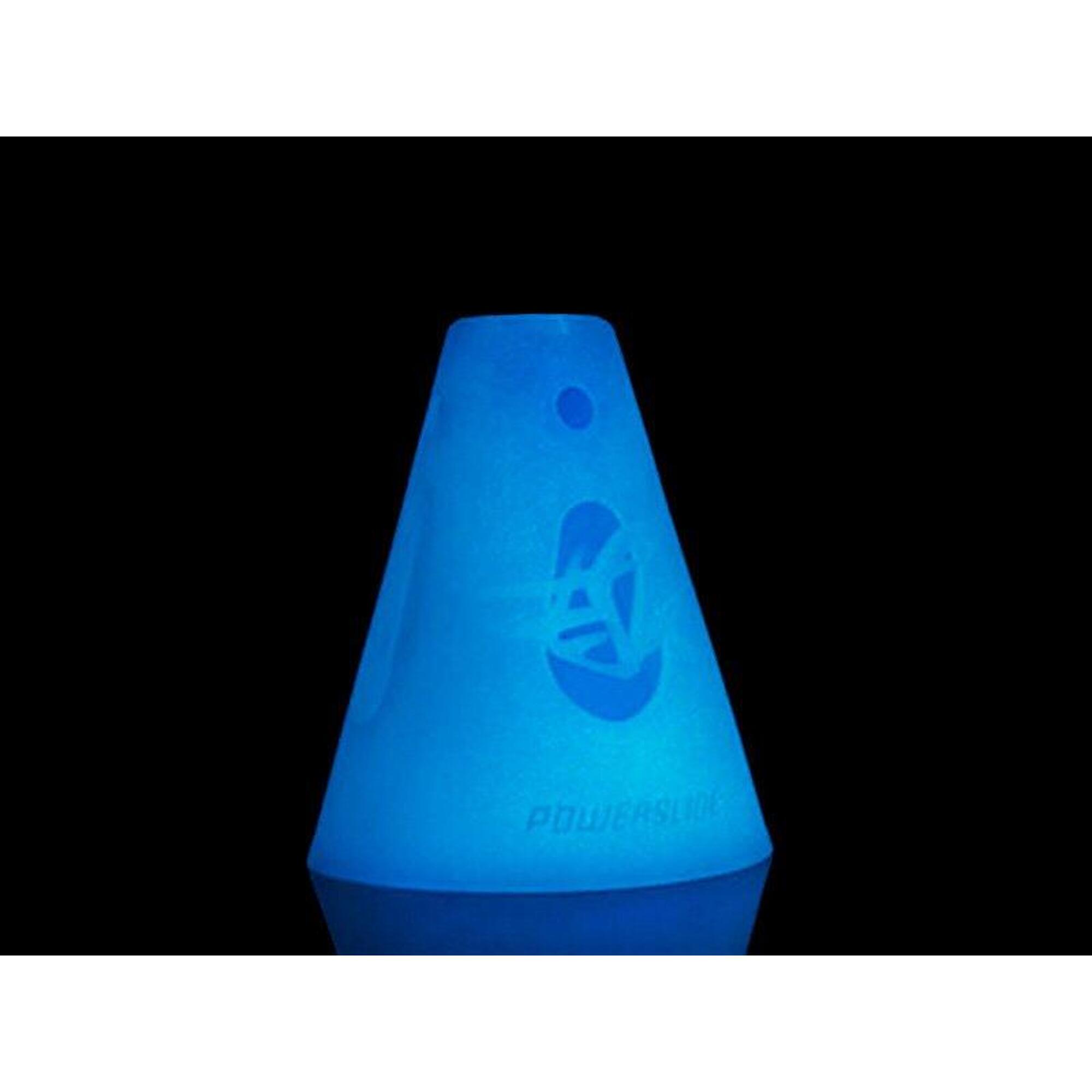 Pachołki / kubki treningowe POWERSLIDE CONES (10 SZT.) + 5 GREEN LED ŚWIECĄCE