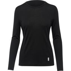 Thermowave Chemise à manches longues Aero en laine mérinos - Femme - Noir