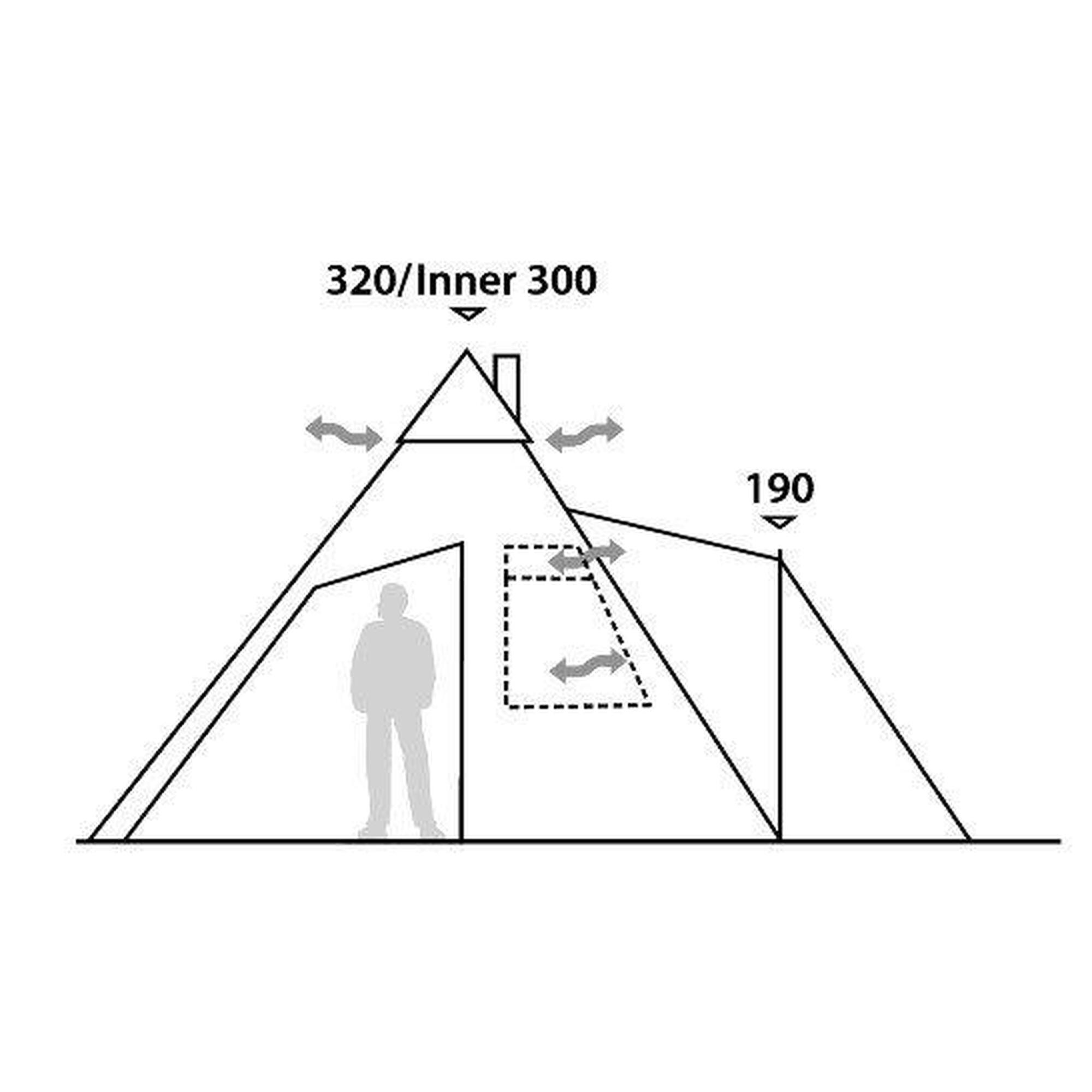 Robens Kiowa Tipi - Binnentent -zwart