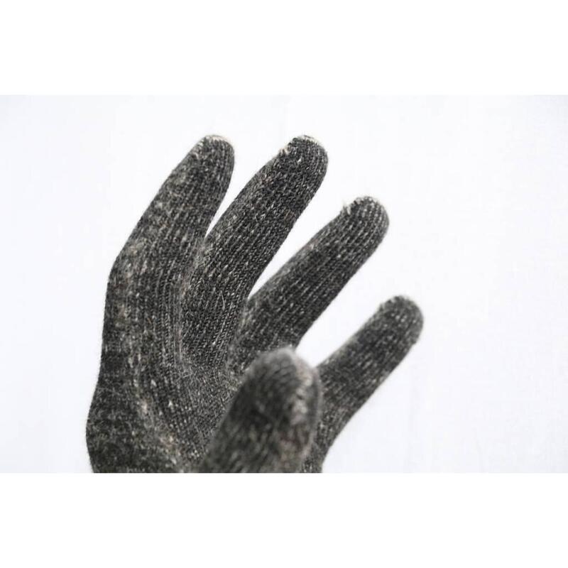Weft Possum/Merino Handschoenen - Lange Vingers - Black Marl