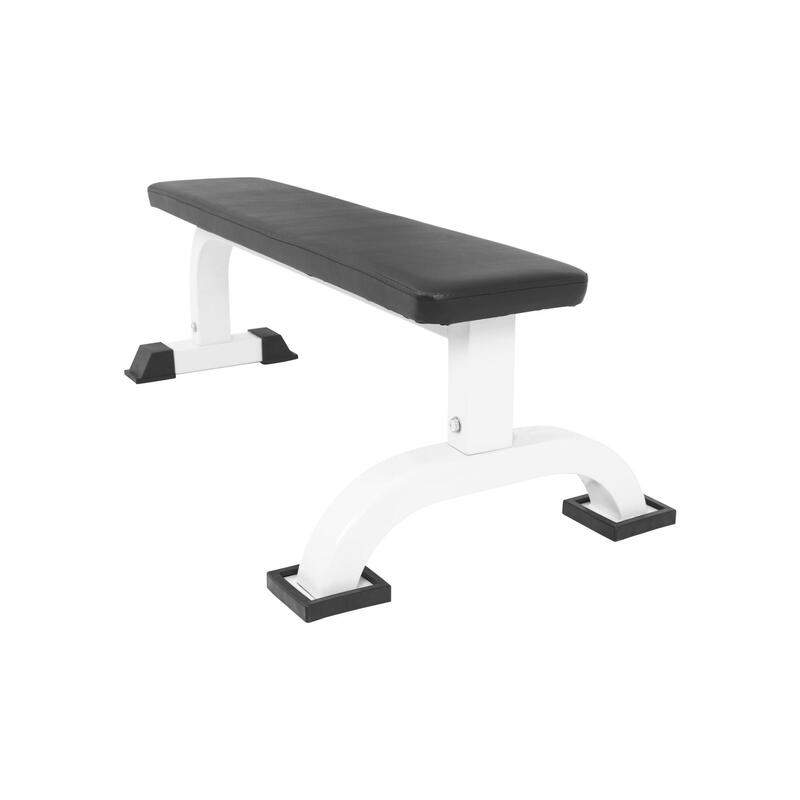 BANC DE MUSCULATION PLAT | MUSCULATION | COULEUR BLANC