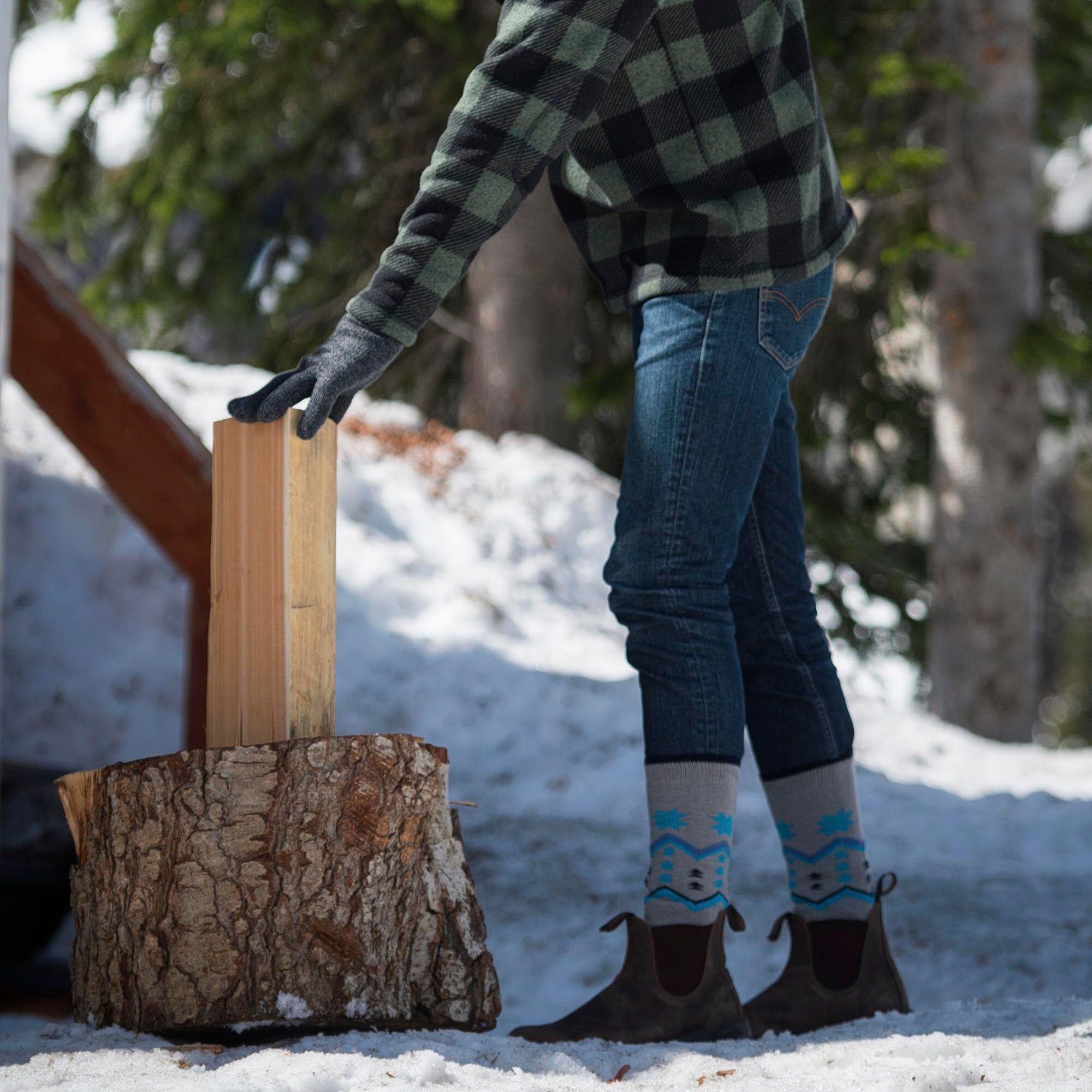 HEAT HOLDERS 3 Pair Multipack Womens Knee High Ultra Lightweight Thin Ski Socks (5-9, Black Fairisle - View #6