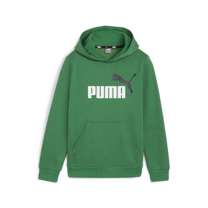 Essentials+ Two-Tone Big Logo Hoodie Jungen PUMA Medium Gray Heather