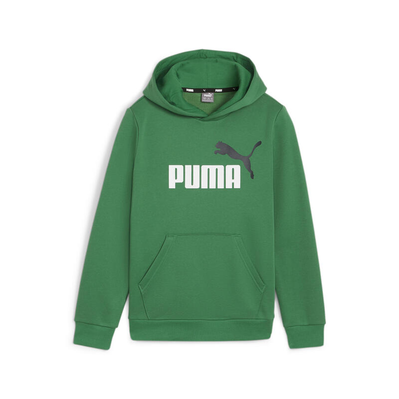 Hoodie bicolore à gros logo Essentials+  Enfant et Adolescent PUMA Archive Green