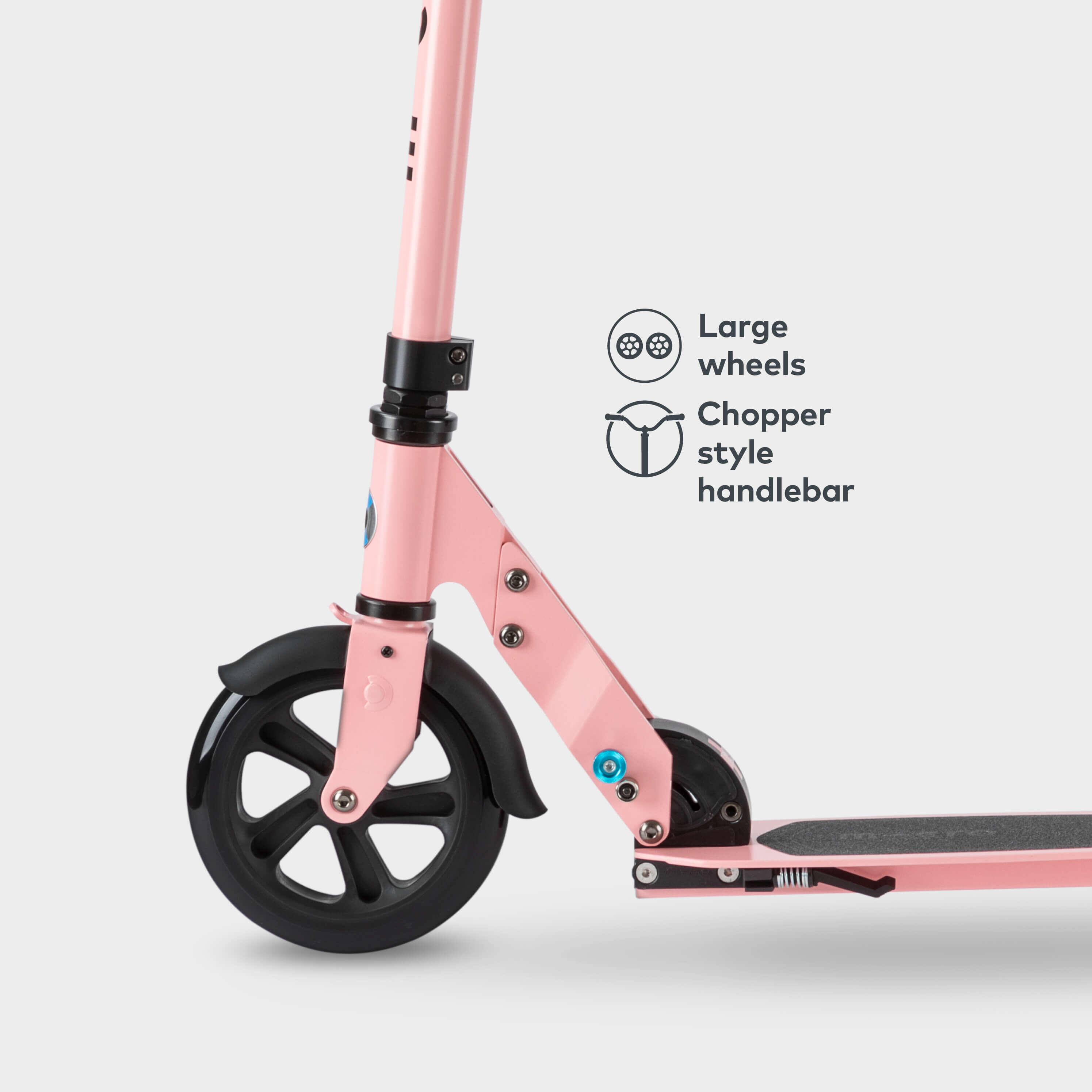 Speed Deluxe Scooter - Large Wheels & Retro Handlebar: Pink 2/7