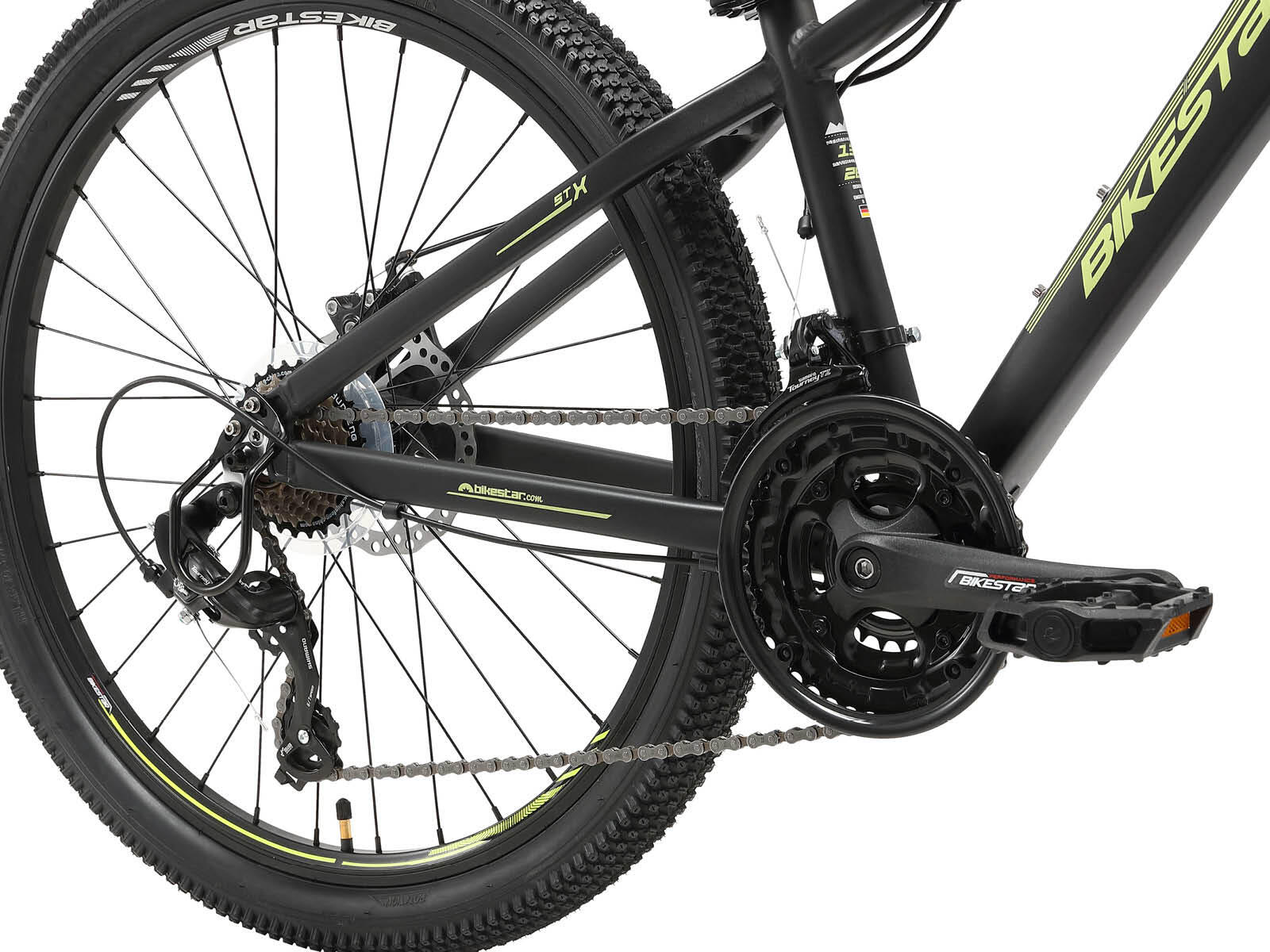 MTB fiets 26" aluminium, hardtail, 21 versnellingen, schijfremmen 5/6