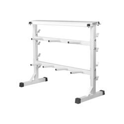 Rack Pesas Gorilla Sports Blanco  Diámetro 30/31mm