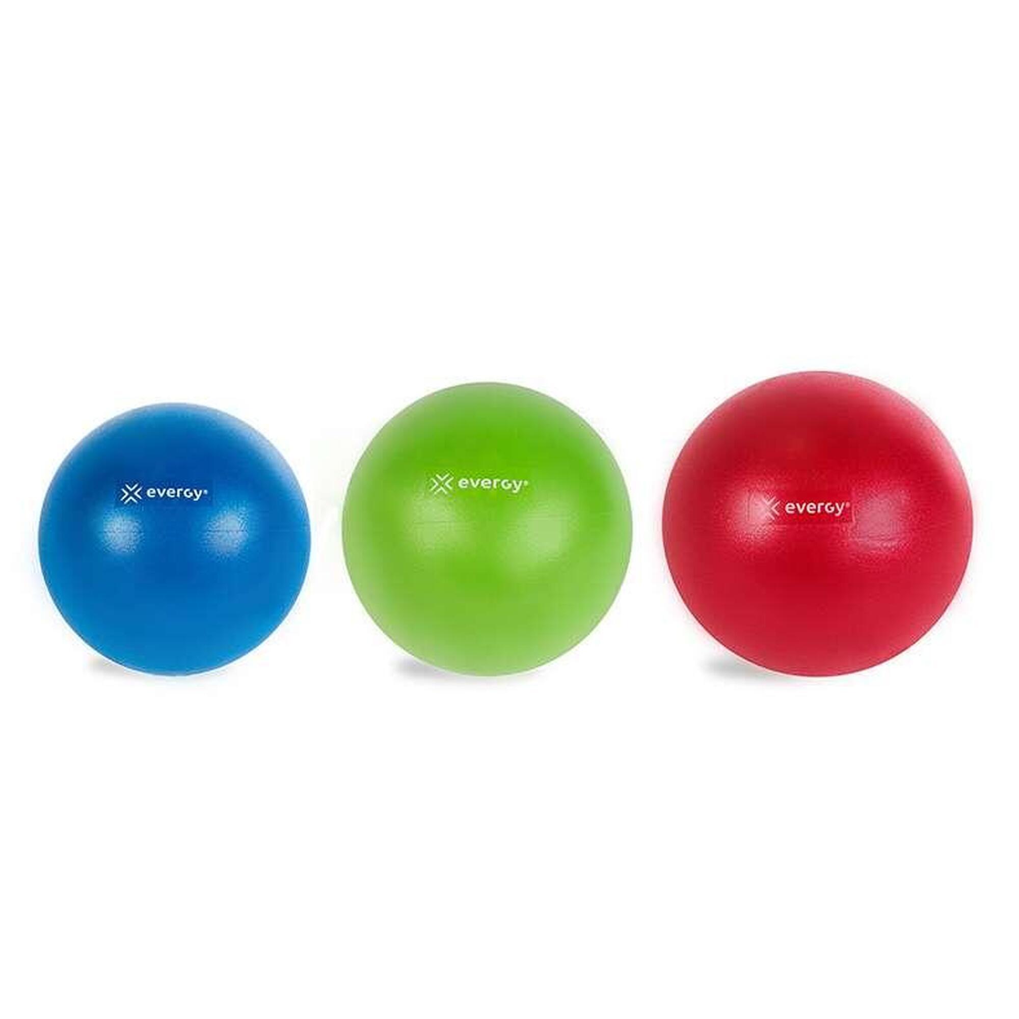 PELOTA PILATES EVERGY  15 CM FITBALL AZUL FITNESS GYM BALL