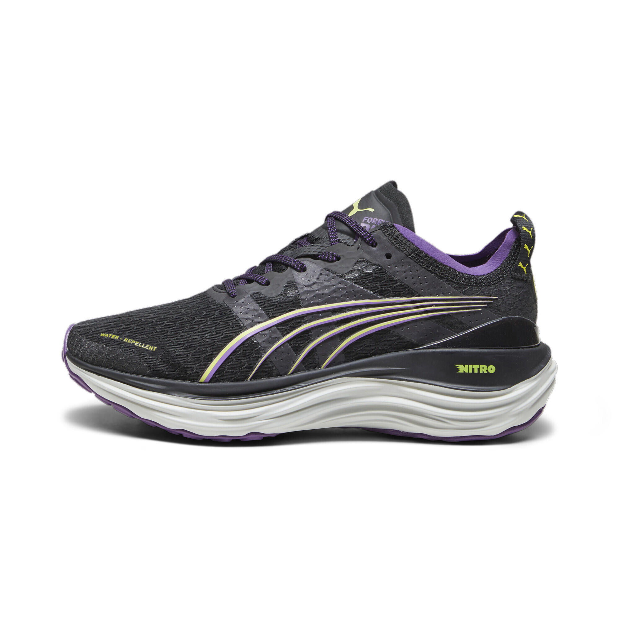 Puma ForeverRun Nitro WTR Womens Black Running Shoes 3/6