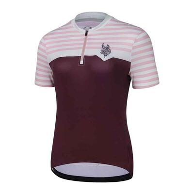 Maglia - Ciclismo - Donna - P-Preppy - bordeaux