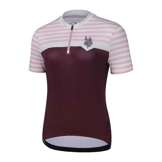 Maglia - Ciclismo - Donna - P-Preppy - bordeaux