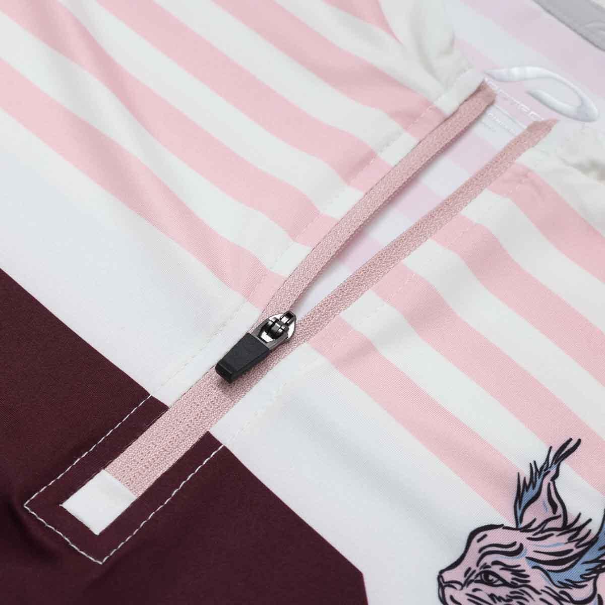 Trikot - Fahrrad - Damen - P-Preppy - bordeaux 3/4