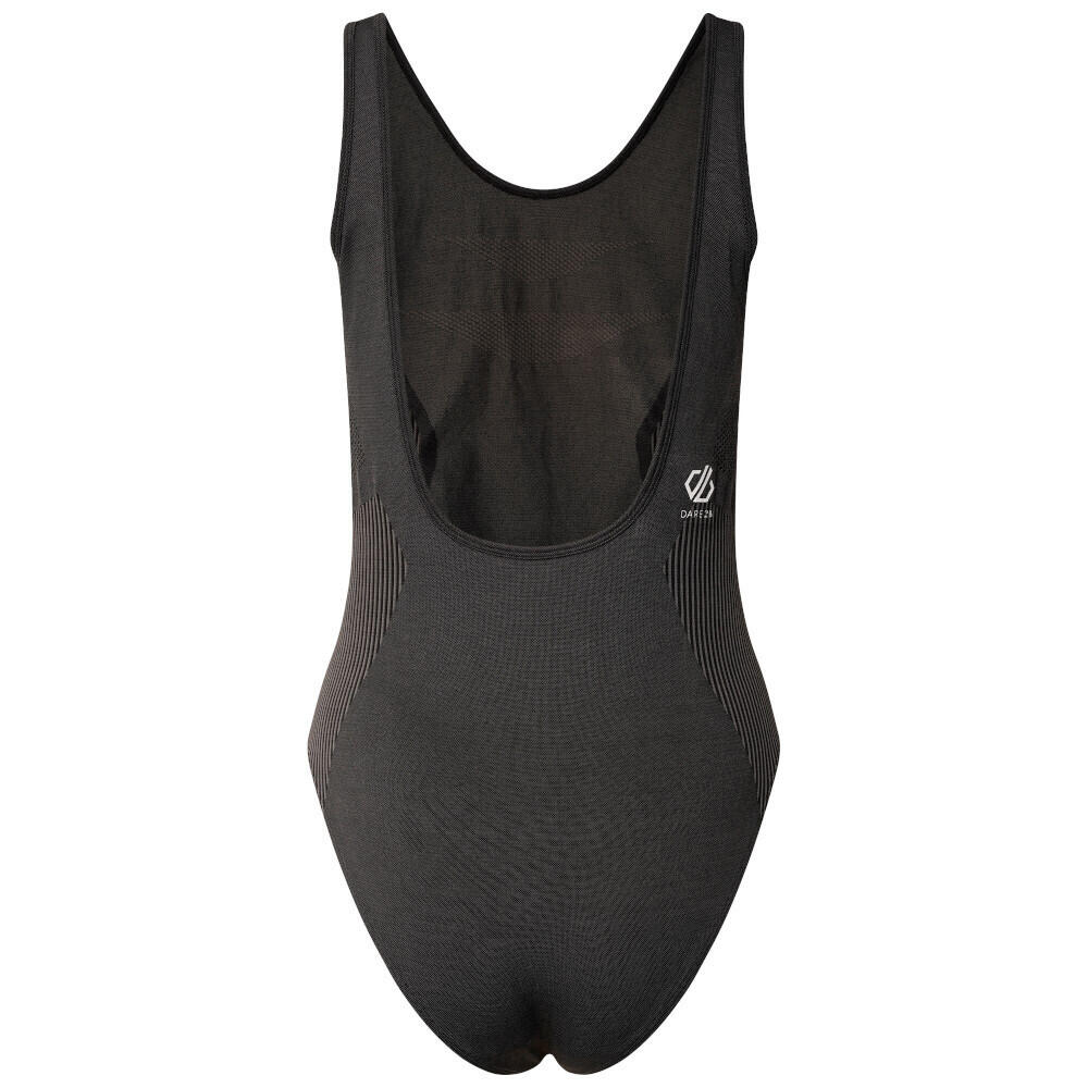 Womens/Ladies Don´t Sweat It Recycled One Piece Swimsuit (Black) 3/5