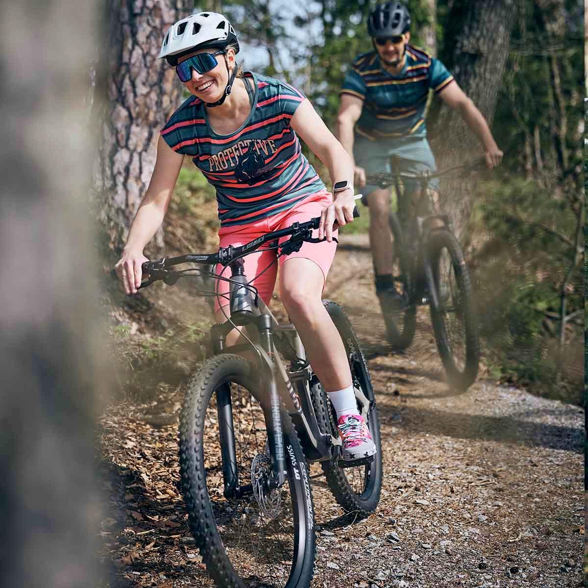 T-Camisola - Ciclismo - Senhora - P-Bobcat W - azul escuro 3/4