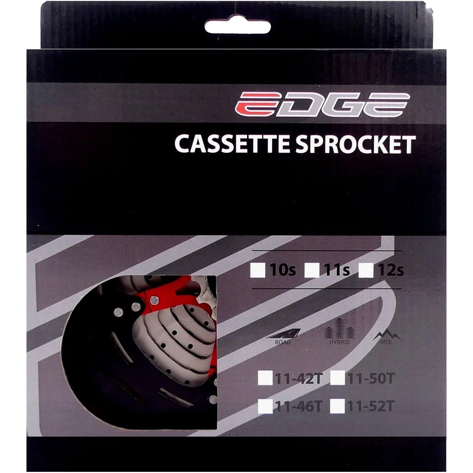 Cassetta Edge CS-M9011 11 velocità 11-46T argento/nero. 3/4