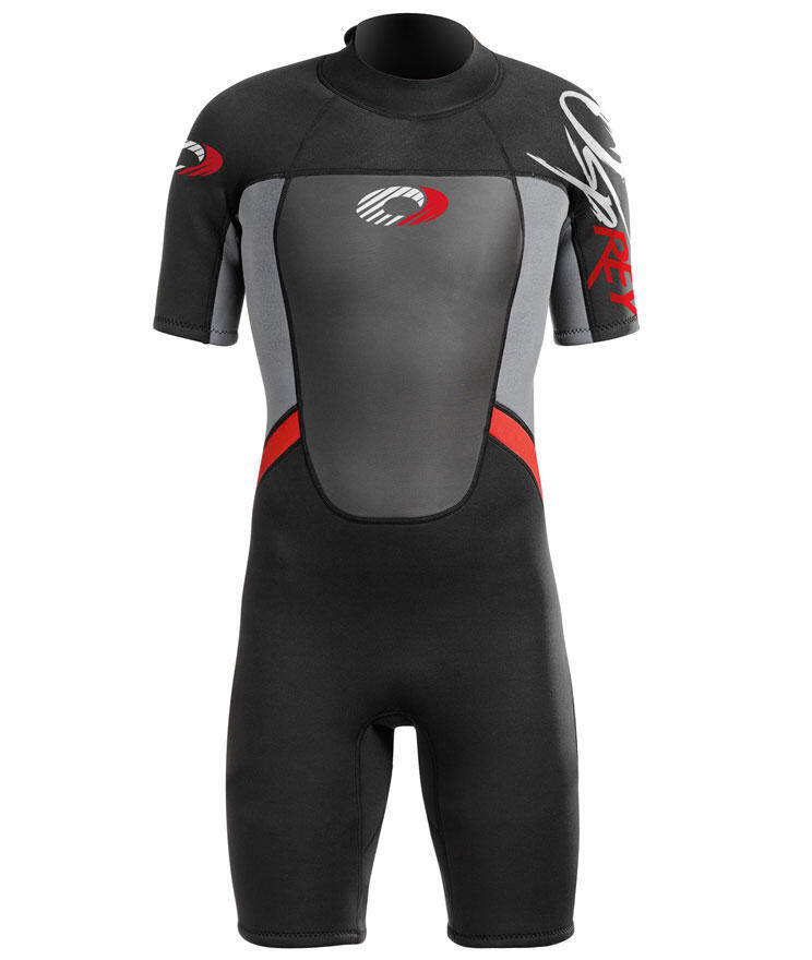 Osprey Kids Shorty Origin 3mm Wetsuit | Short Sleeve Wetsuit, Red 2/6