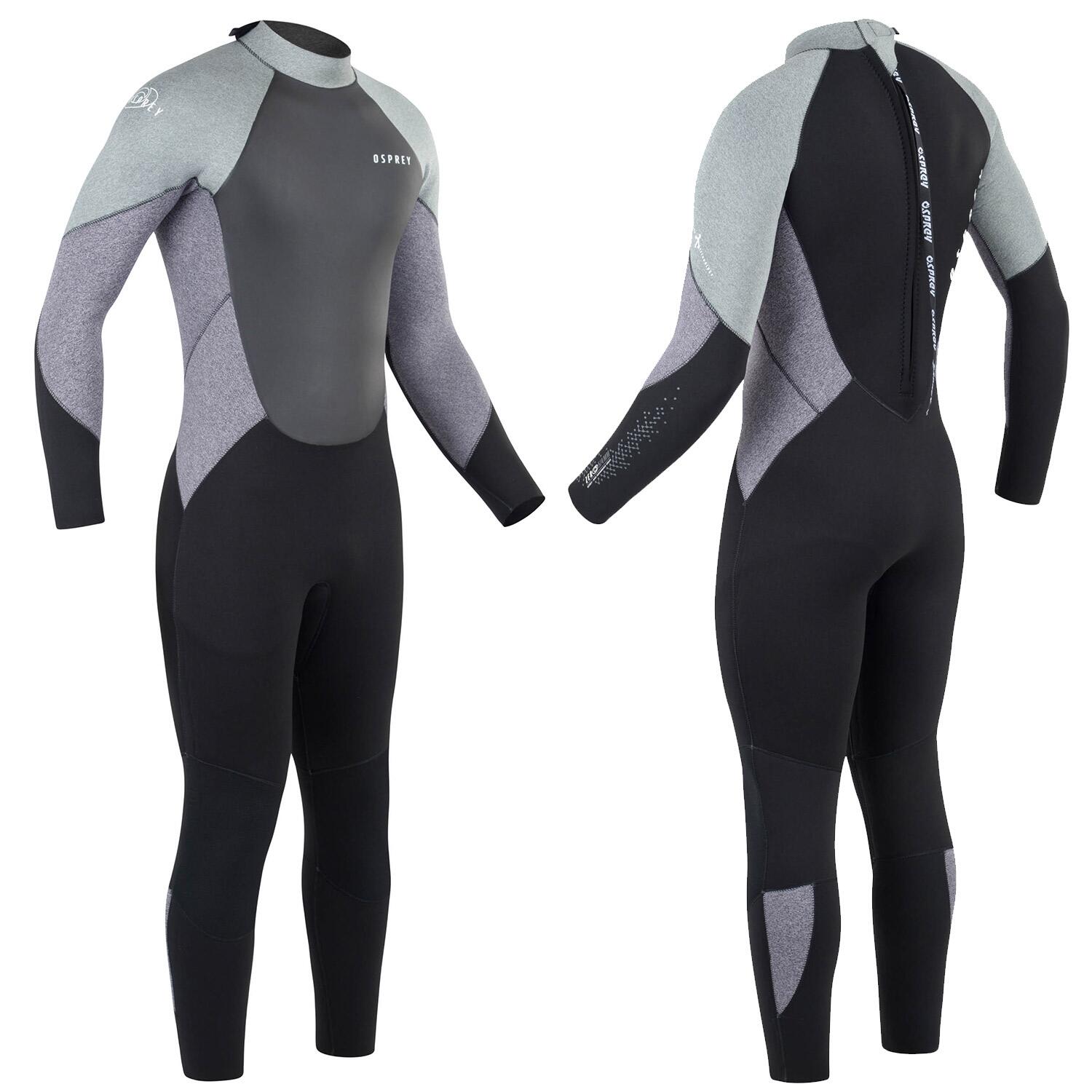 OSPREY ACTION SPORTS Osprey Mens Zero 5mm Wetsuit | Full Length Winter Neoprene Wetsuit