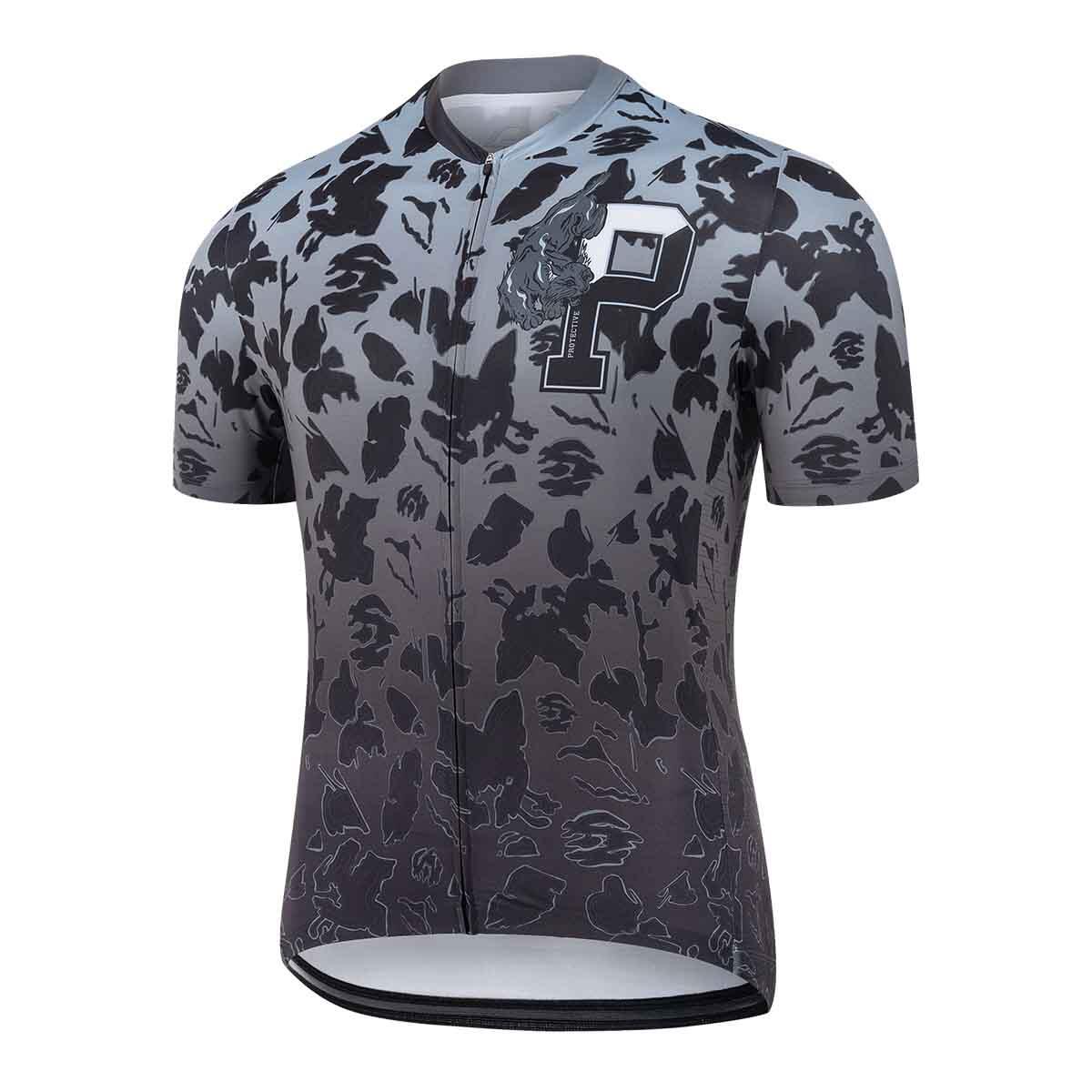 PROTECTIVE Trikot - Fahrrad - Herren - P-Leaf - schwarz