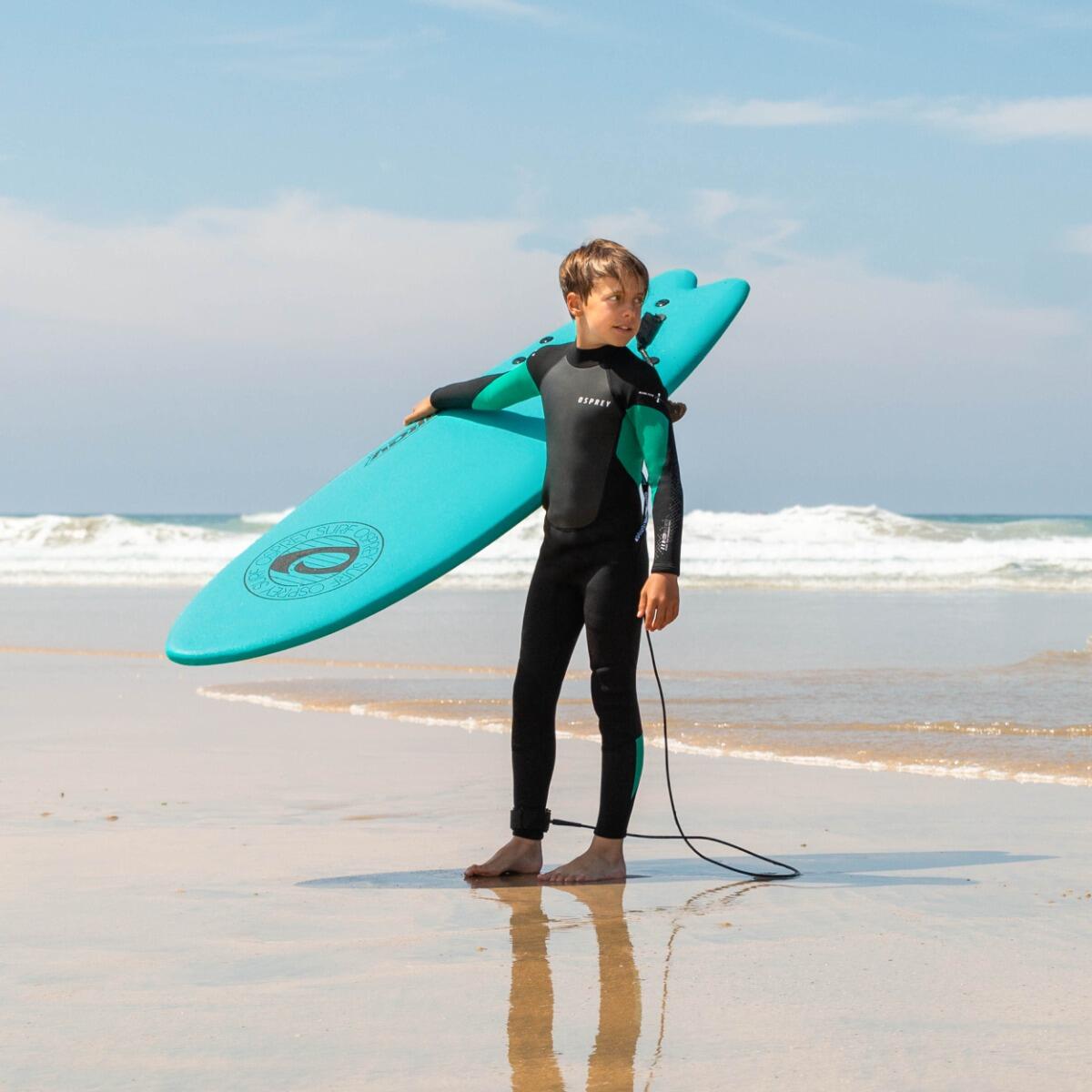 Osprey Kids Zero 3mm Wetsuit | Full Length Winter Neoprene Wetsuit, Green 4/6