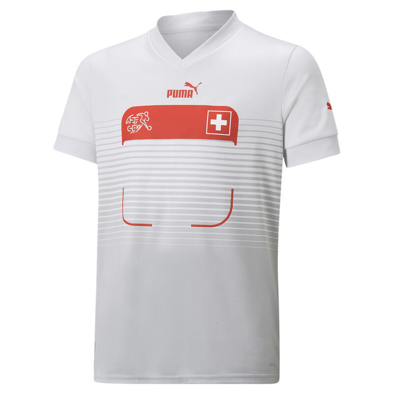 Maillot Away Suisse Enfant et Adolescent PUMA Nimbus Cloud Harbor Mist Gray