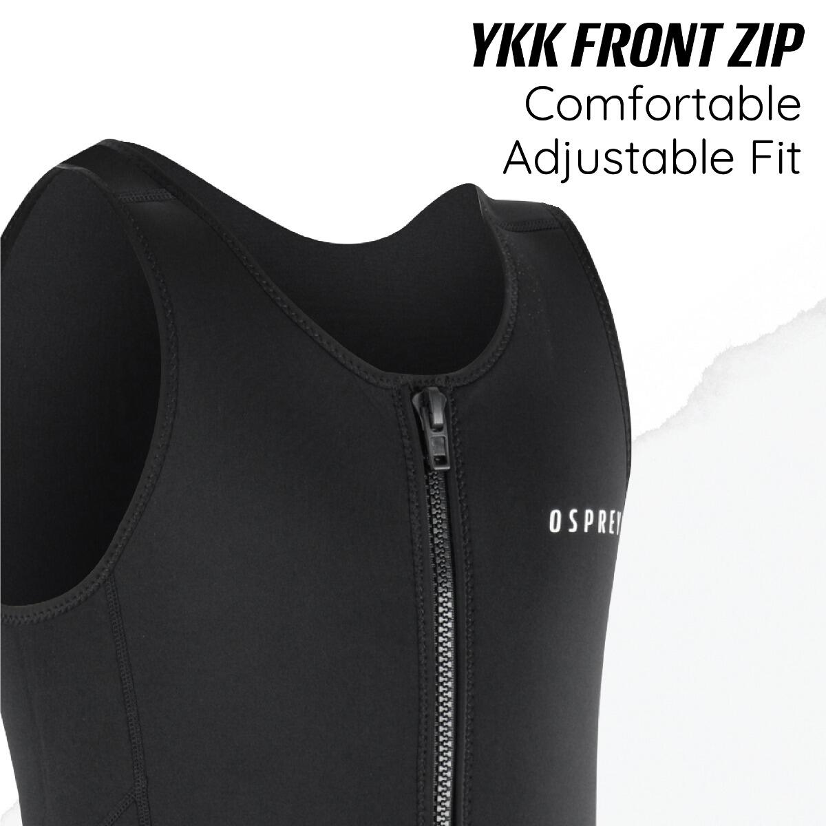 Osprey Mens Long John 3mm Wetsuit | Sleeveless Neoprene Wetsuit Black 4/6