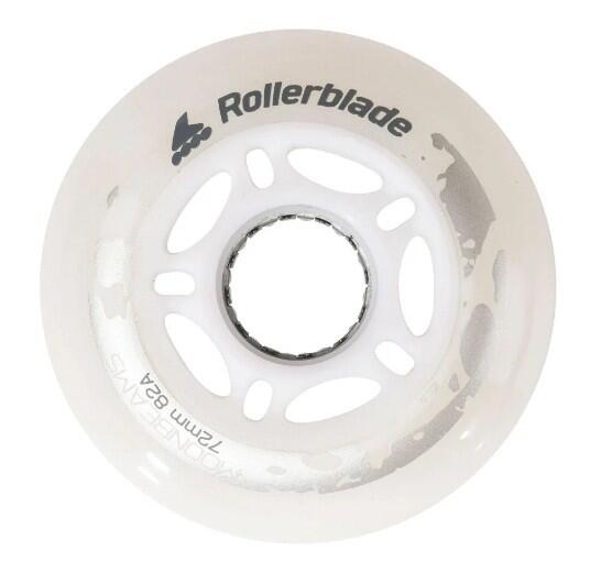 ROLLERBLADE ROLLERBLADE MOONBEAMS LED BRANCO - 72MM 82A 4 UNIDADES