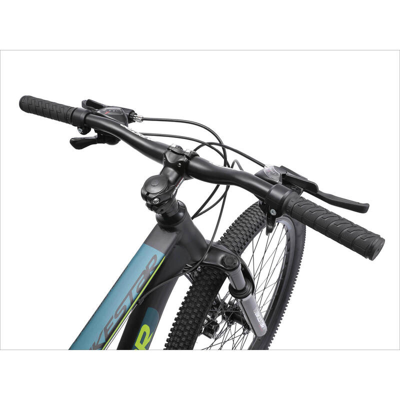 Bikestar Hardtail MTB Staal M 26 Inch 21 Speed zwart/blauw