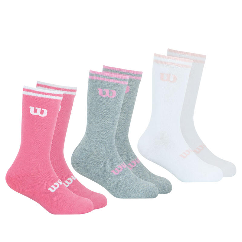 Lot de 3 paires de chaussettes mi-hautes fille Essentiel