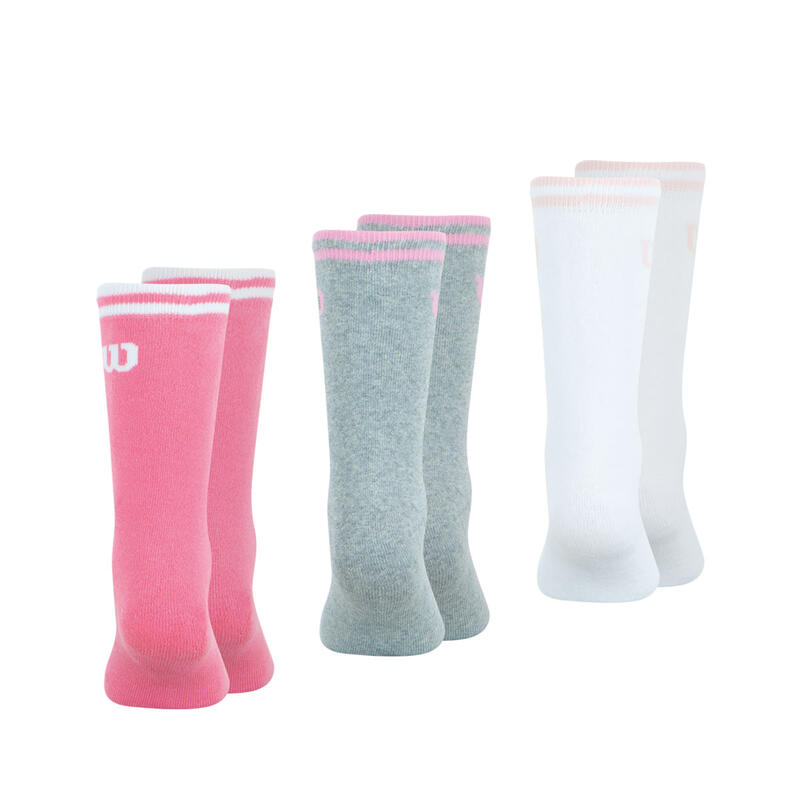 Lot de 3 paires de chaussettes mi-hautes fille Essentiel