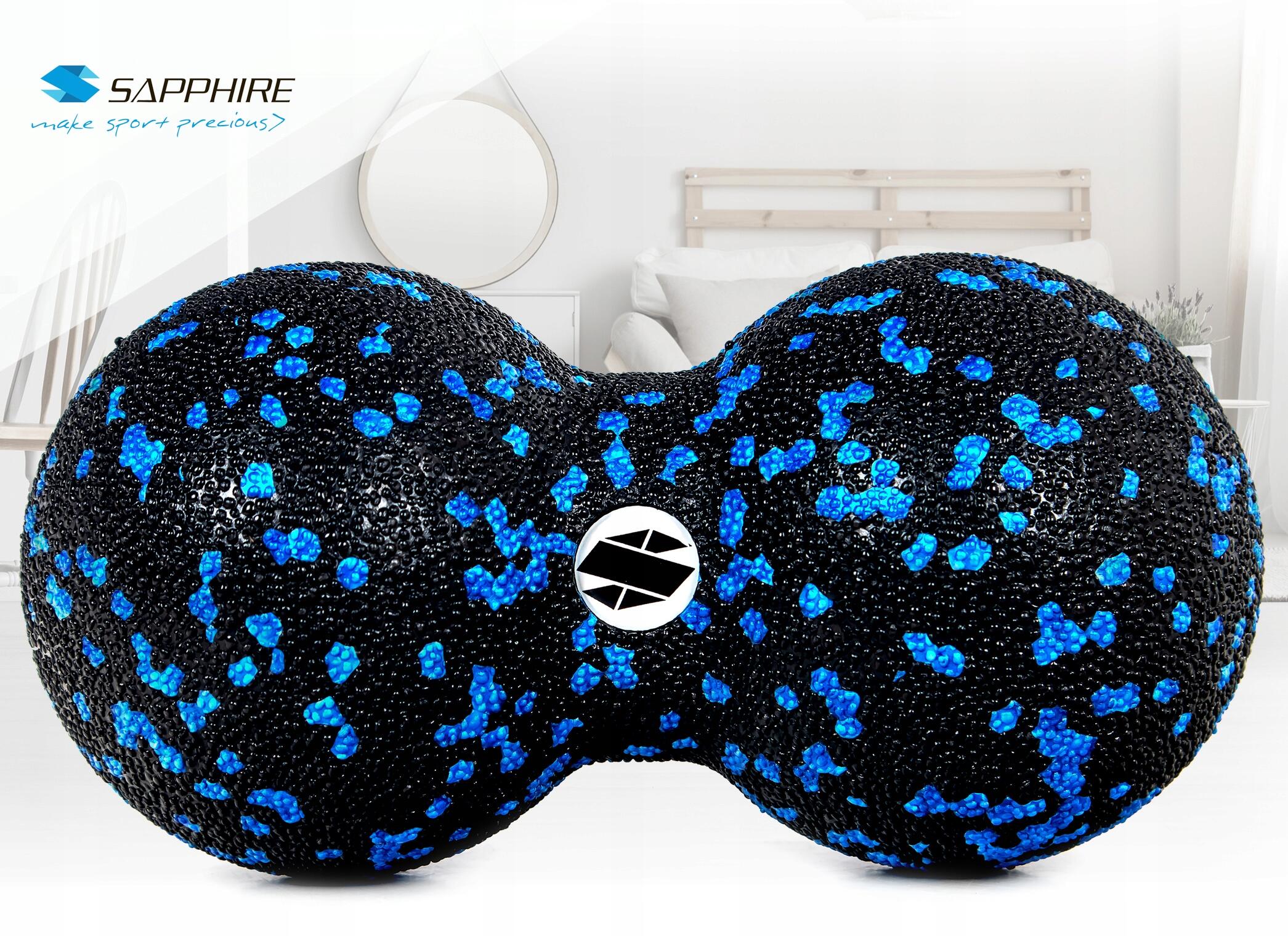Podwójna piłka do masażu EPP 16 cm Sapphire SG-069 3/7