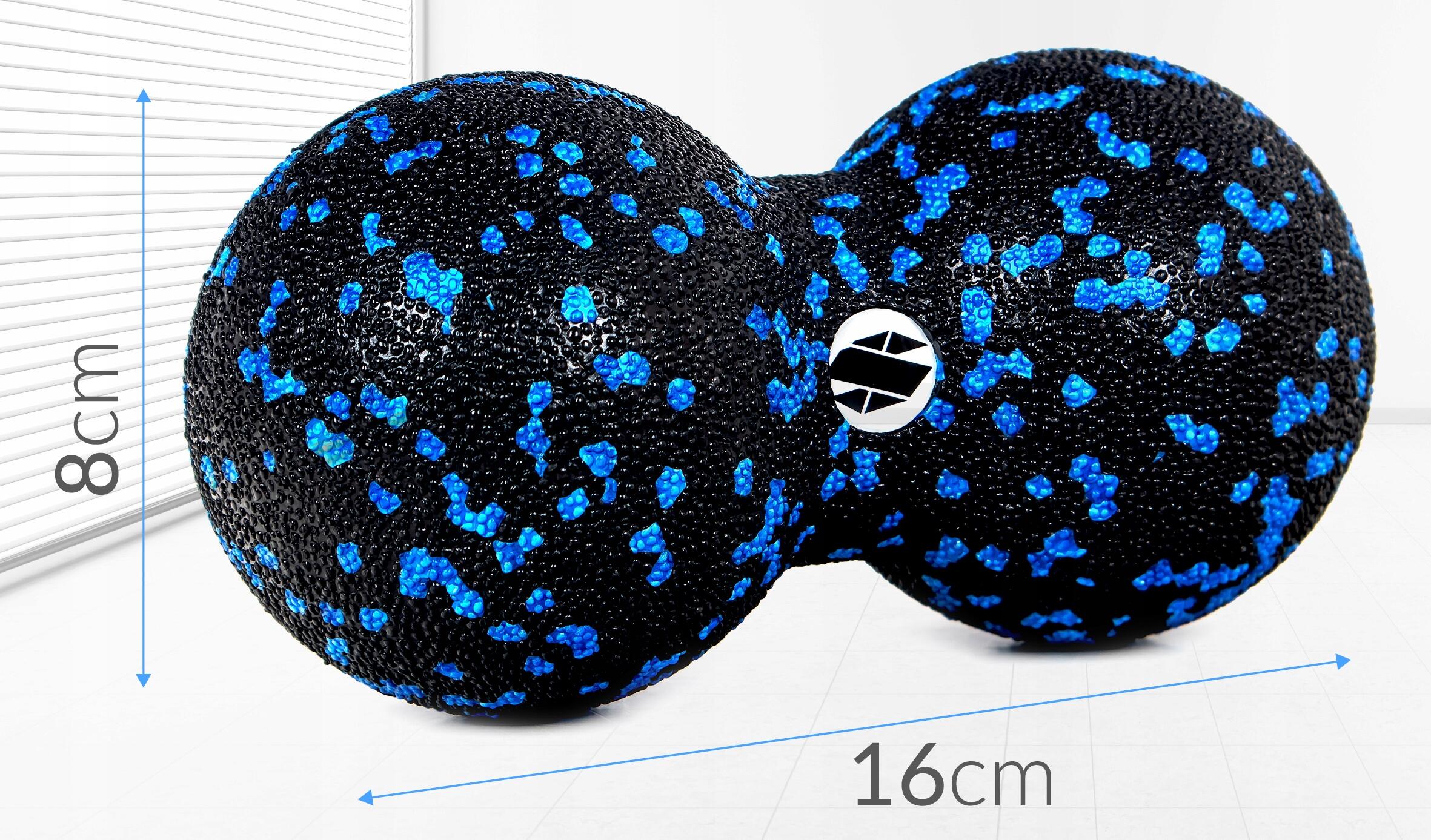 Podwójna piłka do masażu EPP 16 cm Sapphire SG-069 7/7