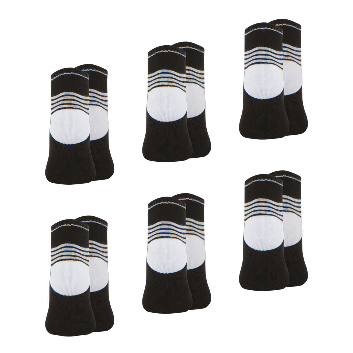 Lot de 6 paires de chaussettes basses homme Access 3/4