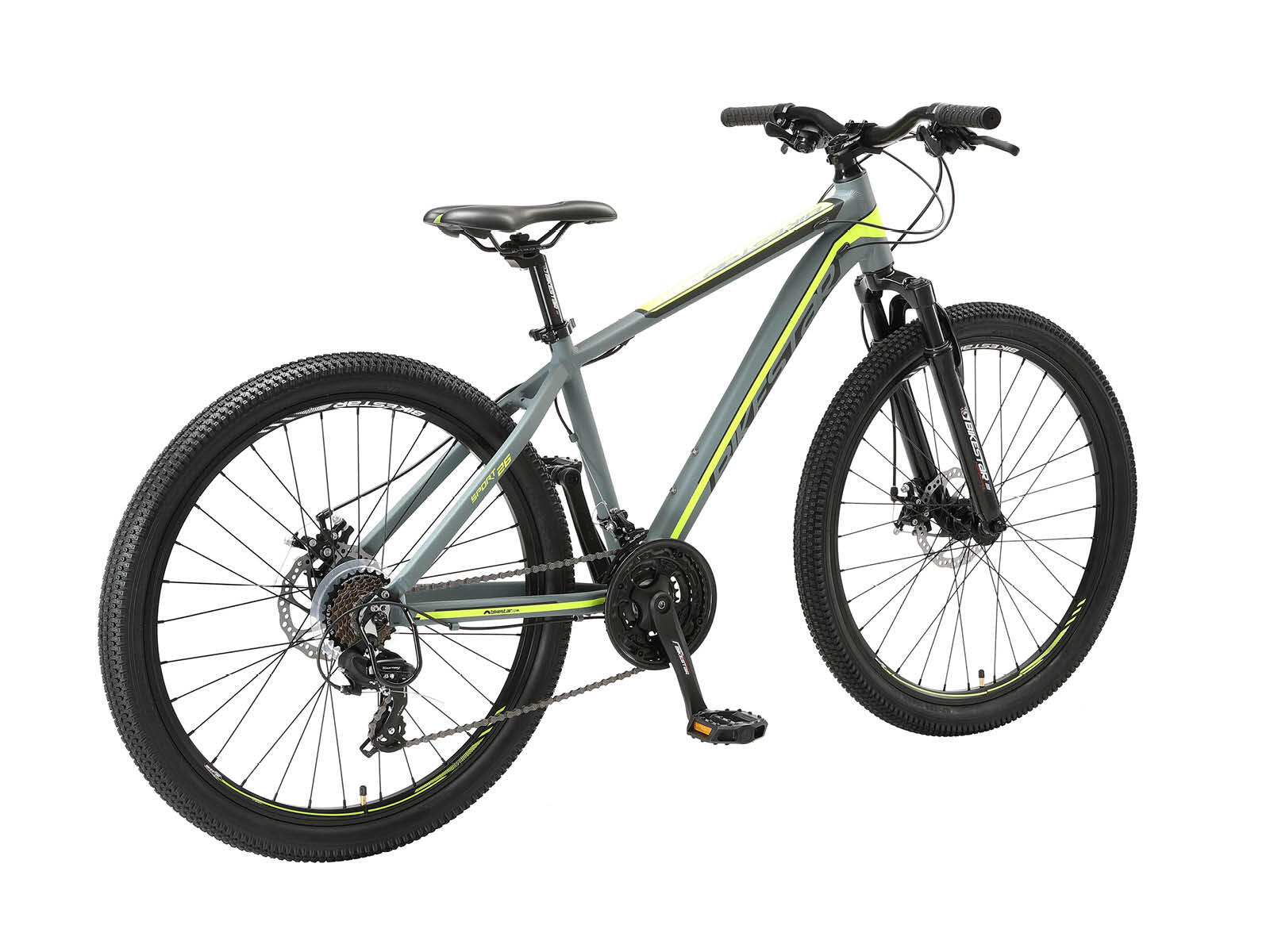 VTT 26" aluminium, semi-rigide, 21 vitesses, frein à disque 3/7