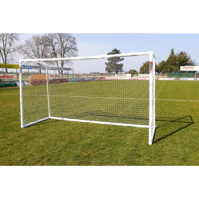 Onbreekbaar UPVC voetbaldoel - 3,7 x 2m "PRO" met kliksysteem